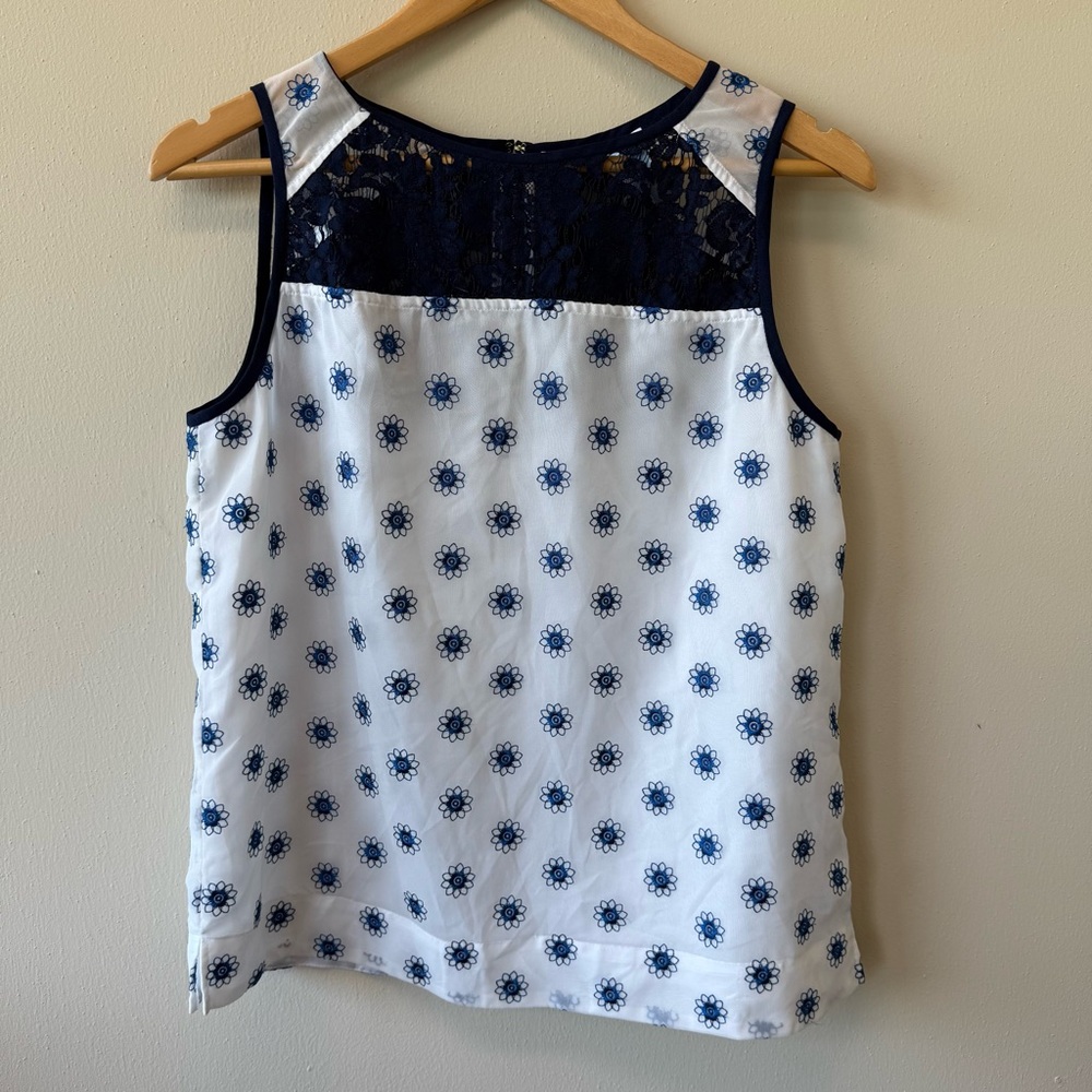 Draper James Sleeveless Floral Top
